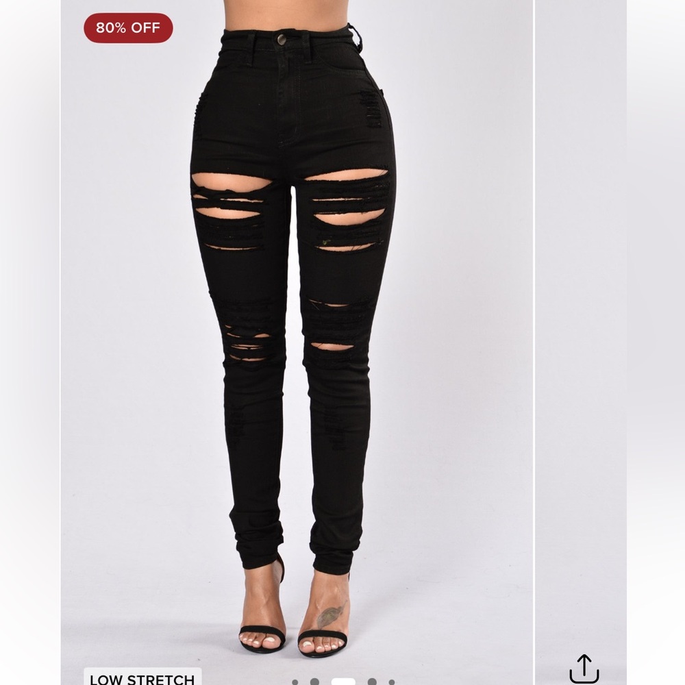 Fashion Nova Ripped Jeans